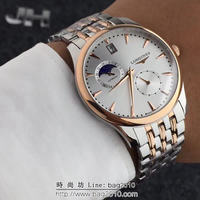 LONGINES浪琴 全自動機械 男士時尚腕表 WSS1751